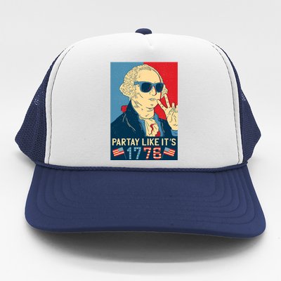 George Washington Party Like Its 1776 Trucker Hat