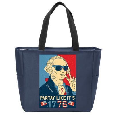 George Washington Party Like Its 1776 Zip Tote Bag