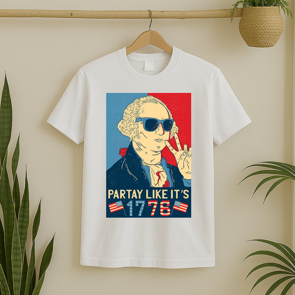 George Washington Party Like Its 1776 T-Shirt