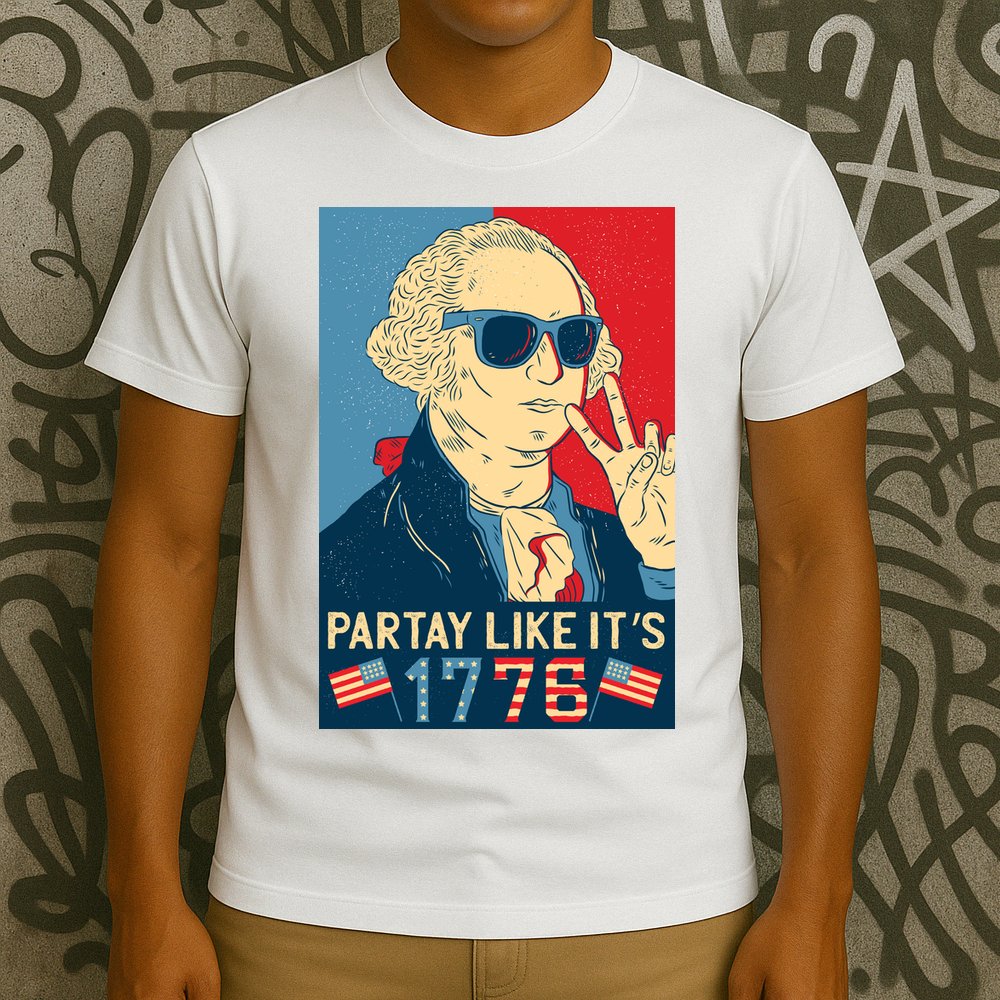 George Washington Party Like Its 1776 T-Shirt