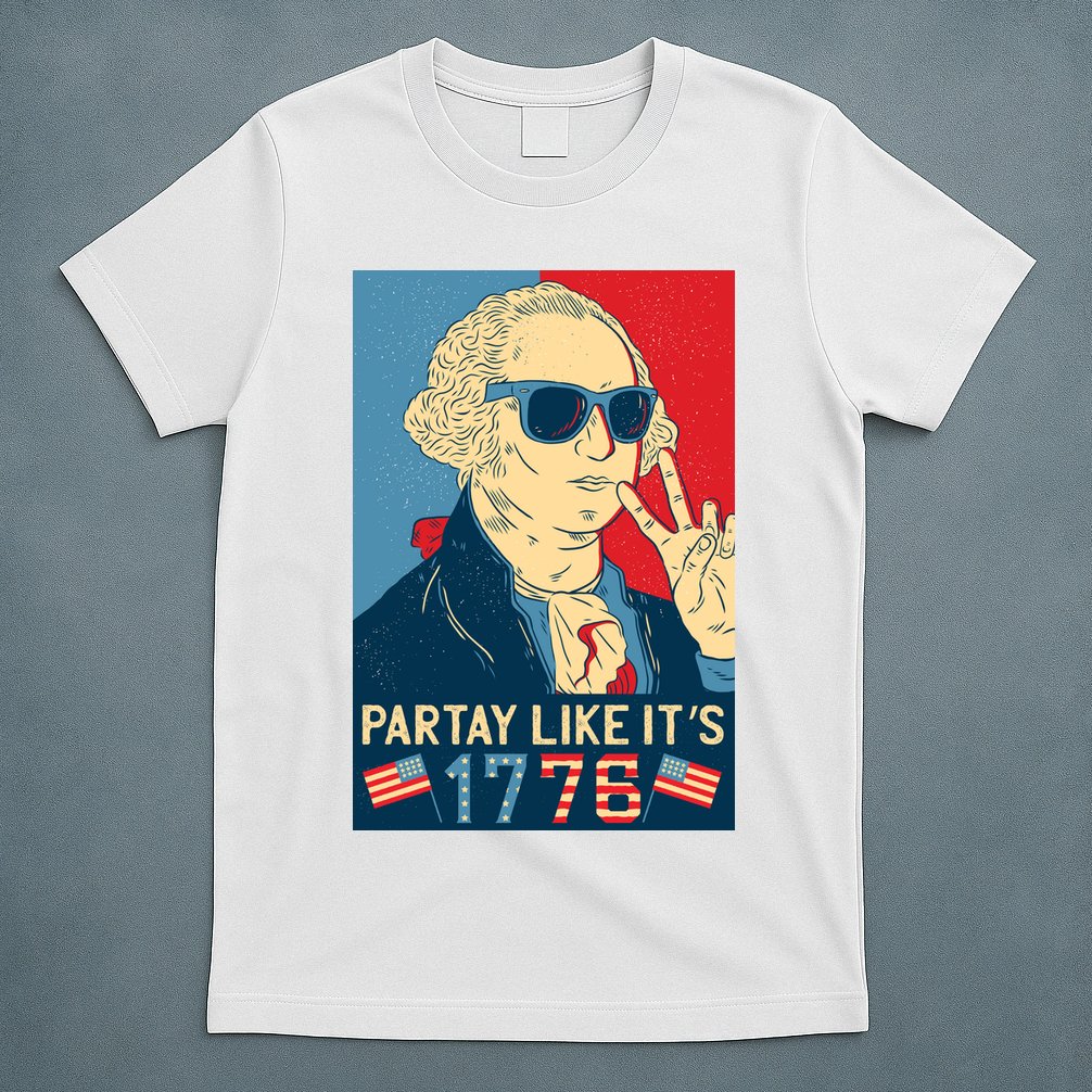 George Washington Party Like Its 1776 T-Shirt