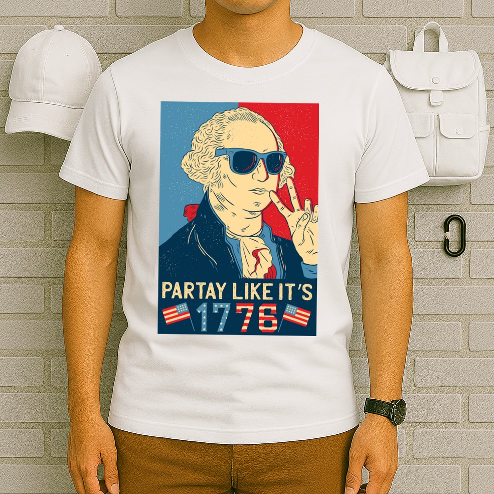 George Washington Party Like Its 1776 T-Shirt
