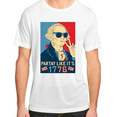 George Washington Party Like Its 1776 Adult ChromaSoft Performance T-Shirt