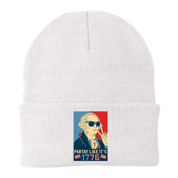 George Washington Party Like Its 1776 Knit Cap Winter Beanie