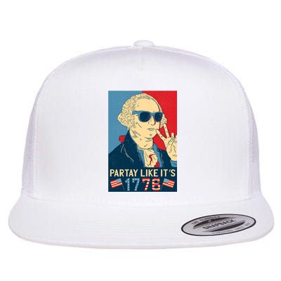 George Washington Party Like Its 1776 Flat Bill Trucker Hat