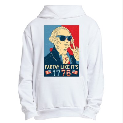 George Washington Party Like Its 1776 Urban Pullover Hoodie