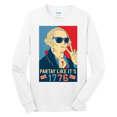 George Washington Party Like Its 1776 Tall Long Sleeve T-Shirt