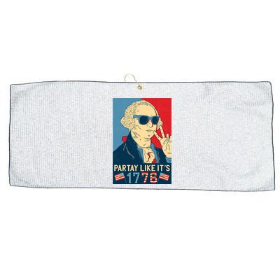 George Washington Party Like Its 1776 Large Microfiber Waffle Golf Towel