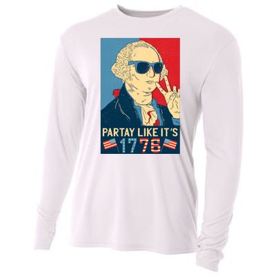 George Washington Party Like Its 1776 Cooling Performance Long Sleeve Crew