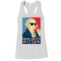 George Washington Party Like Its 1776 Women's Racerback Tank