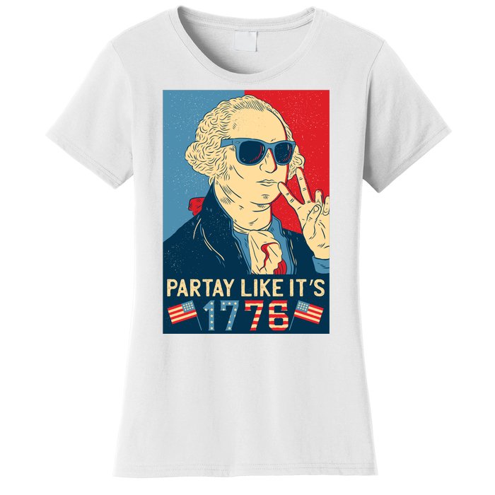 George Washington Party Like Its 1776 Women's T-Shirt