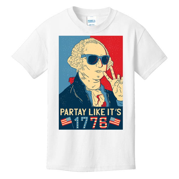 George Washington Party Like Its 1776 Kids T-Shirt