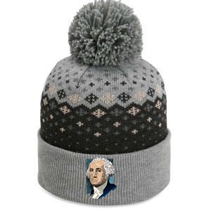 George Washington Portrait The Baniff Cuffed Pom Beanie