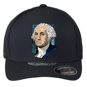 George Washington Portrait Flexfit Unipanel Trucker Cap