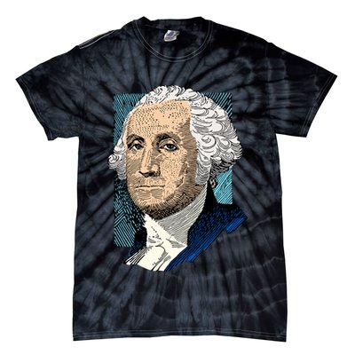 George Washington Portrait Tie-Dye T-Shirt