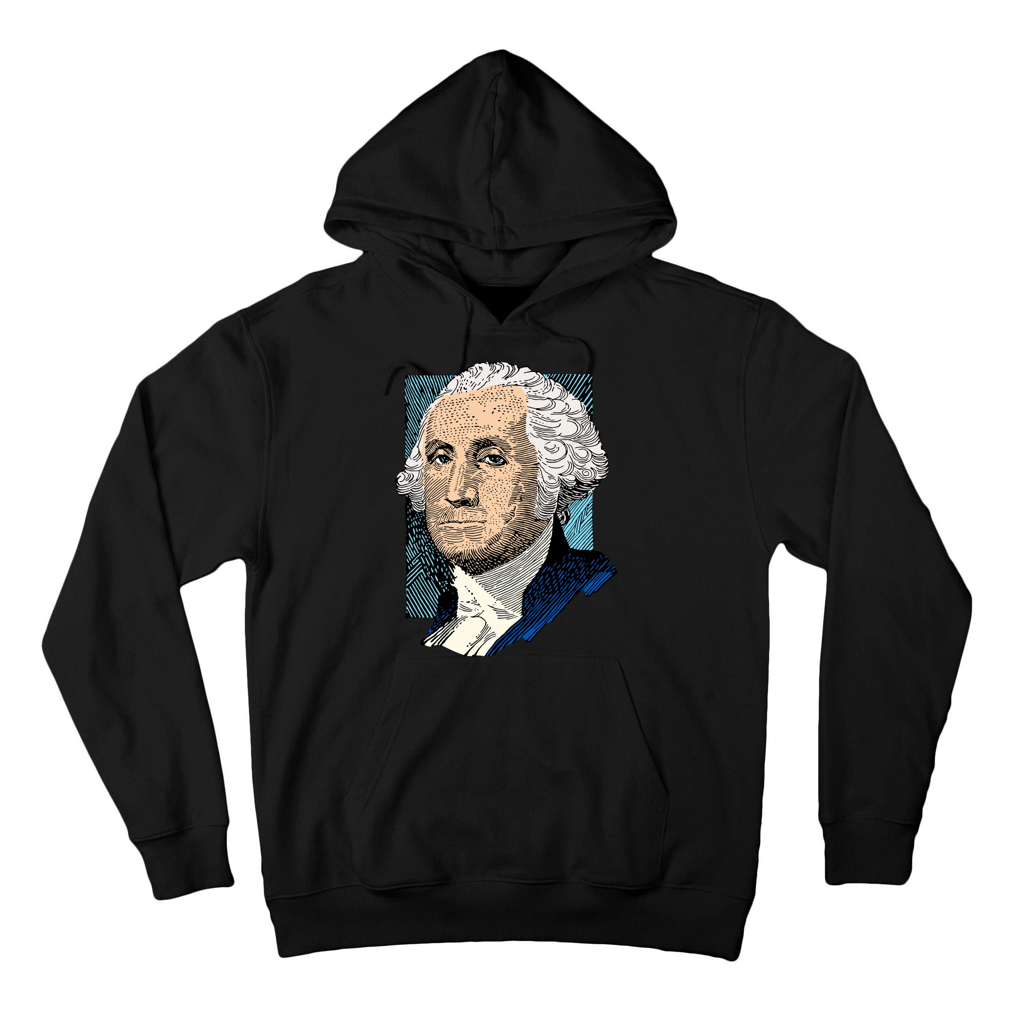 George Washington Portrait Tall Hoodie