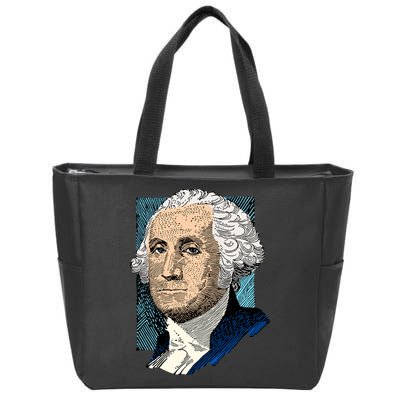 George Washington Portrait Zip Tote Bag