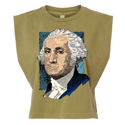 George Washington Portrait Garment-Dyed Women's Muscle Tee