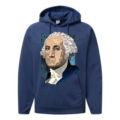 George Washington Portrait Performance Fleece Hoodie