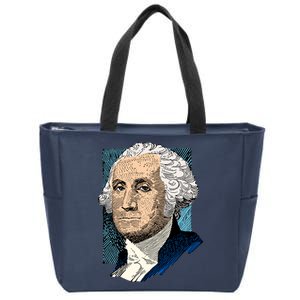 George Washington Portrait Zip Tote Bag