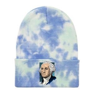 George Washington Portrait Tie Dye 12in Knit Beanie