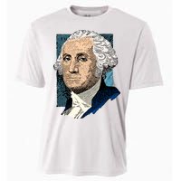 George Washington Portrait Cooling Performance Crew T-Shirt