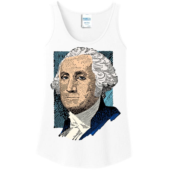 George Washington Portrait Ladies Essential Tank