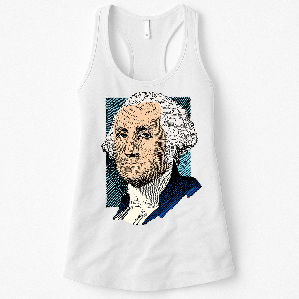 George Washington Portrait Womens Tank Top