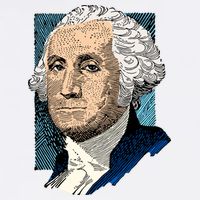 George Washington Portrait Cropped Pullover Crew