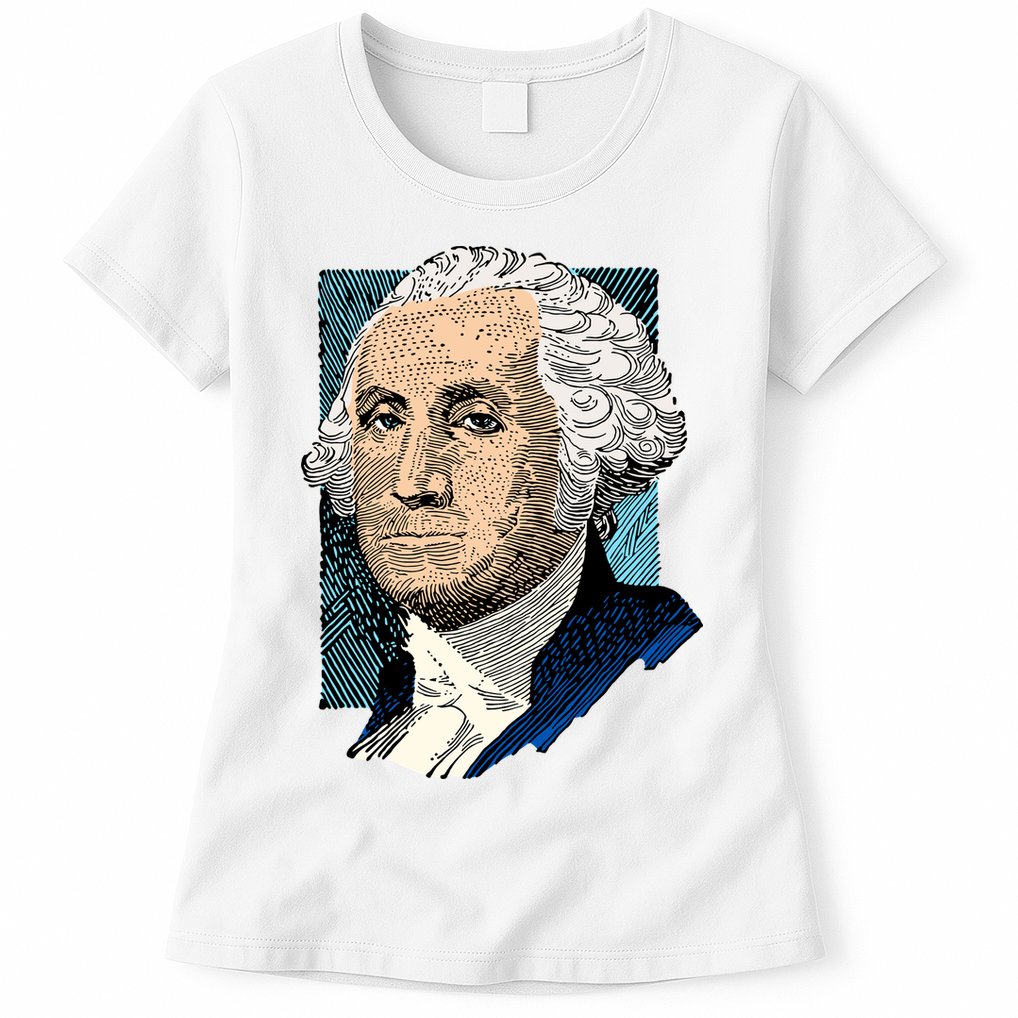 George Washington Portrait Womens T-Shirt