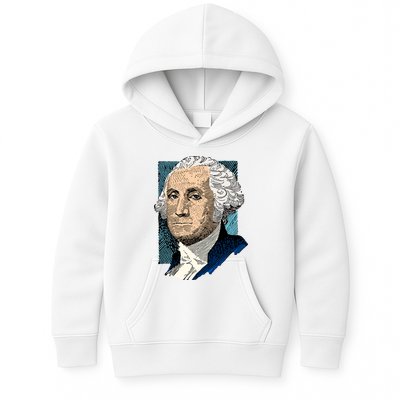 George Washington Portrait Kids Hoodie