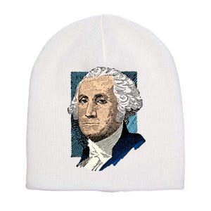 George Washington Portrait Short Acrylic Beanie