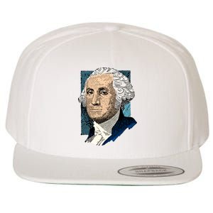 George Washington Portrait Wool Snapback Cap