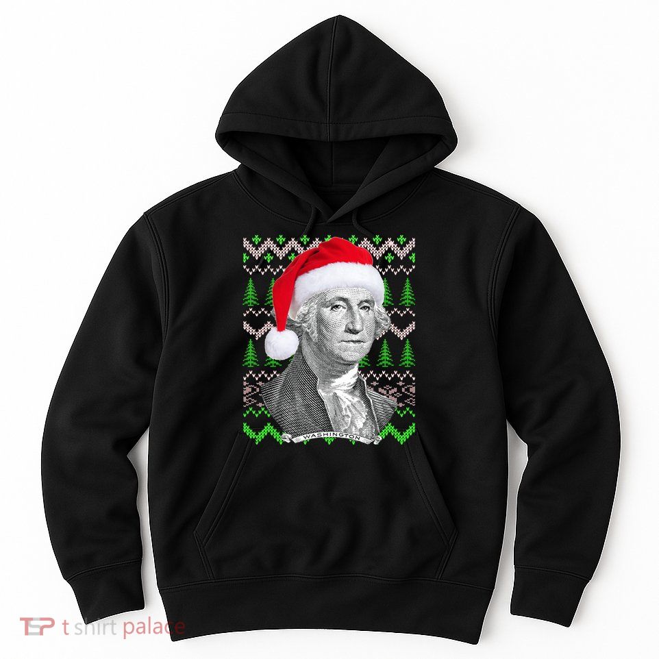 George Washington Ugly Christmas Sweater Hoodie