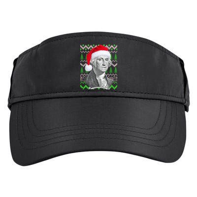 George Washington Ugly Christmas Sweater Adult Drive Performance Visor