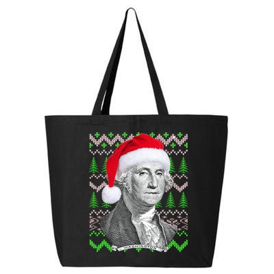 George Washington Ugly Christmas Sweater 25L Jumbo Tote