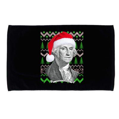 George Washington Ugly Christmas Sweater Microfiber Hand Towel