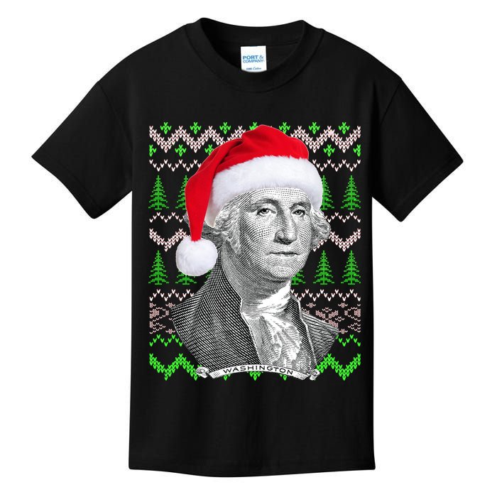 George Washington Ugly Christmas Sweater Kids T-Shirt