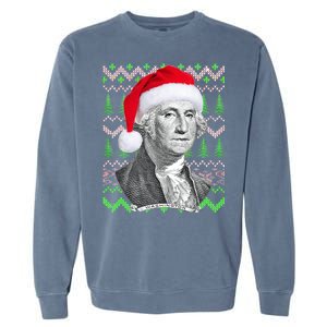 George Washington Ugly Christmas Sweater Garment-Dyed Sweatshirt