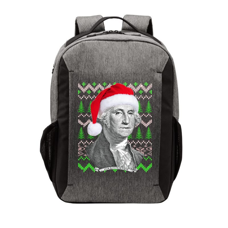 George Washington Ugly Christmas Sweater Vector Backpack