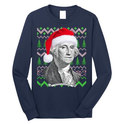 George Washington Ugly Christmas Sweater Long Sleeve Shirt