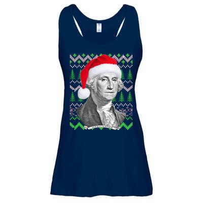 George Washington Ugly Christmas Sweater Ladies Essential Flowy Tank