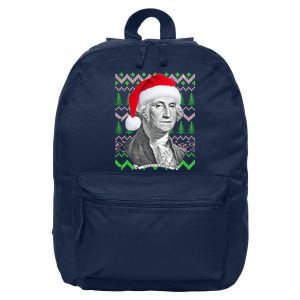 George Washington Ugly Christmas Sweater 16 in Basic Backpack