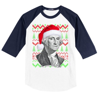 George Washington Ugly Christmas Sweater Baseball Sleeve Shirt