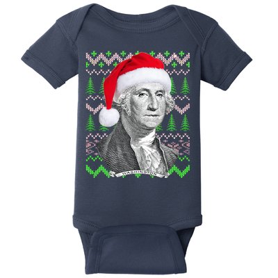 George Washington Ugly Christmas Sweater Baby Bodysuit