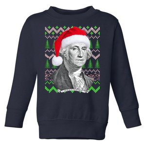 George Washington Ugly Christmas Sweater Toddler Sweatshirt