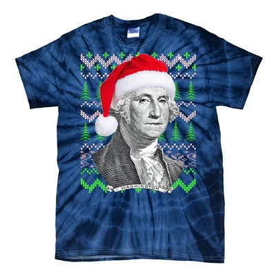 George Washington Ugly Christmas Sweater Tie-Dye T-Shirt