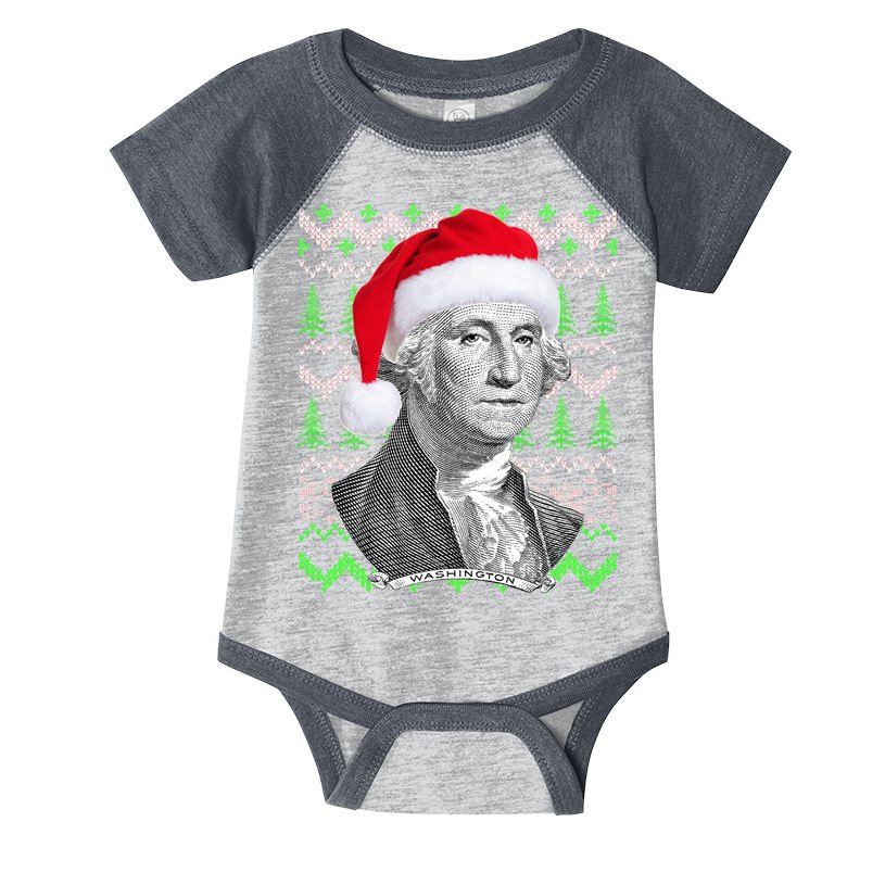 George Washington Ugly Christmas Sweater Infant Baby Jersey Bodysuit