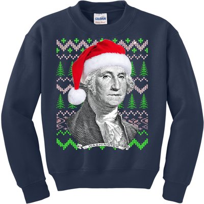 George Washington Ugly Christmas Sweater Kids Sweatshirt