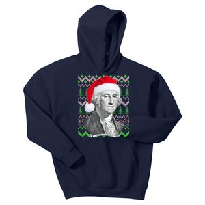 George Washington Ugly Christmas Sweater Kids Hoodie